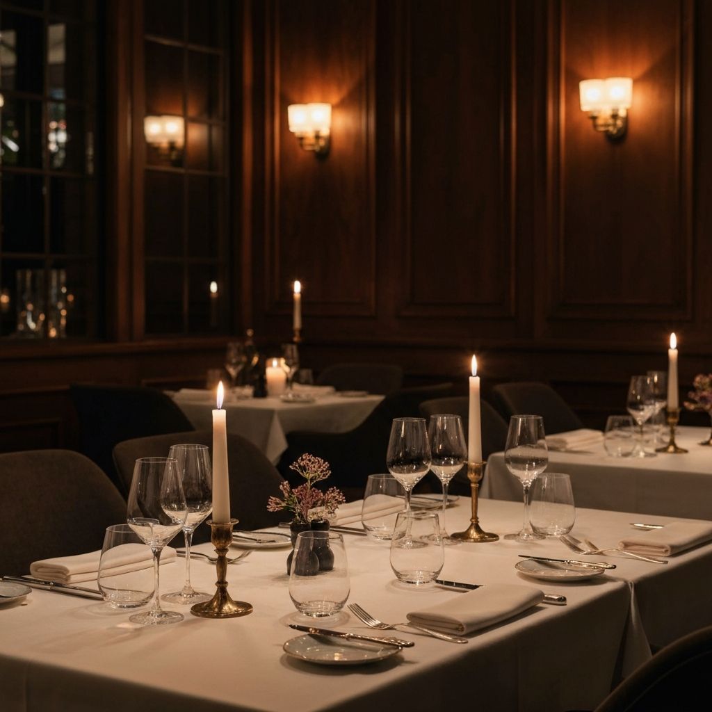 Elegant restaurant interior